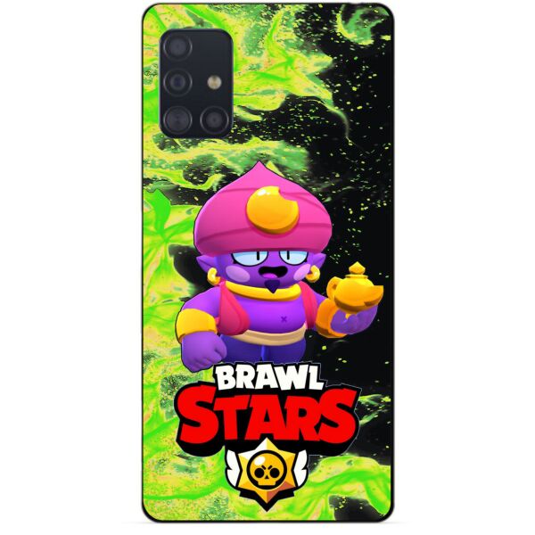 

Силиконовый чехол бампер Candy для Samsung A71 Galaxy A715 с Героем Brawl Stars Джин