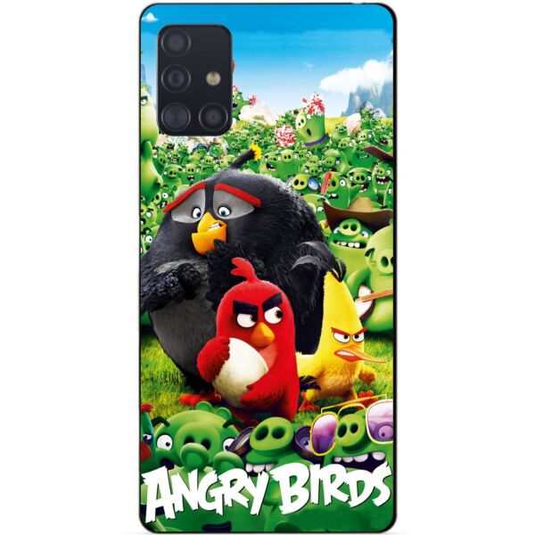 

Силиконовый чехол бампер Candy для Samsung A71 Galaxy A715 с рисунком Angry Birds свиньи