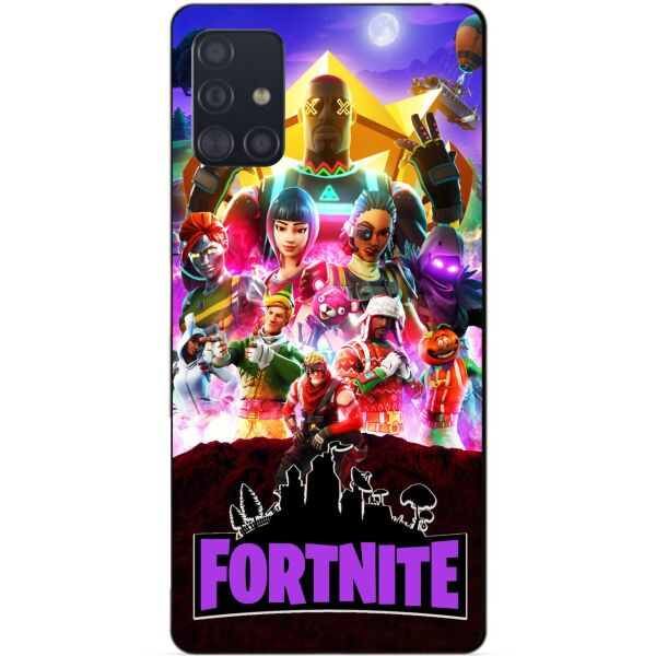 

Силиконовый чехол бампер Candy для Samsung A71 Galaxy A715 с рисунком Fortnite