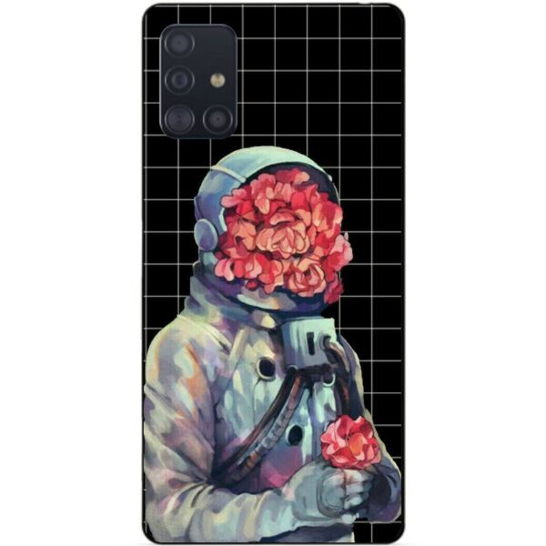 

Силиконовый чехол бампер Candy для Samsung A71 Galaxy A715 с рисунком Букет