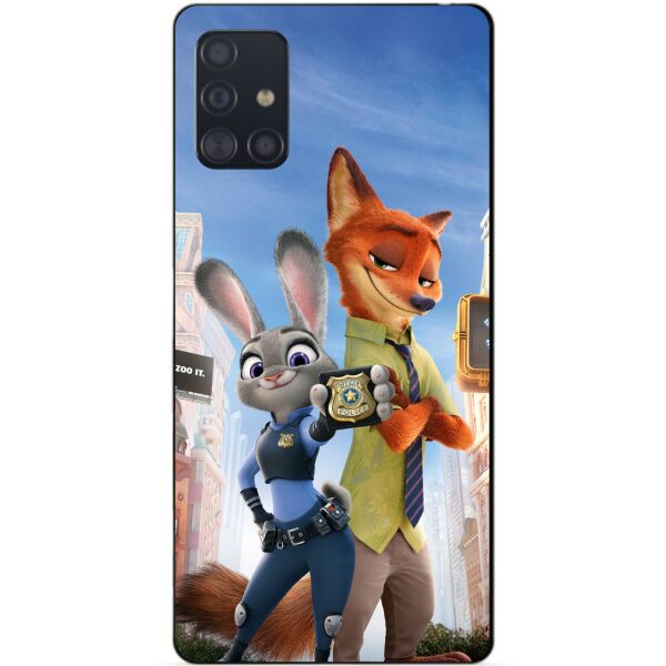 

Силиконовый чехол бампер Candy для Samsung A71 Galaxy A715 с рисунком Зверополис
