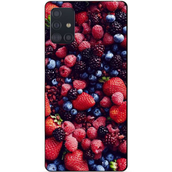 

Силиконовый чехол бампер Candy для Samsung A71 Galaxy A715 с рисунком Ягоды