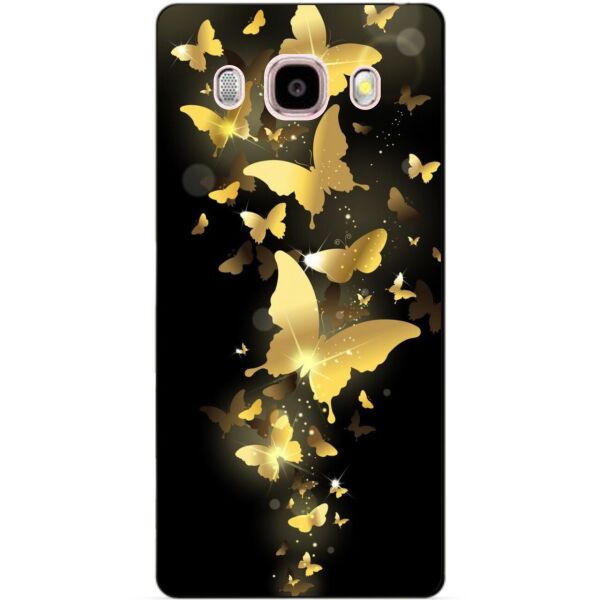 

Силиконовый чехол бампер Candy для Samsung Galaxy J510 J5-2016 с рисунком Золотые бабочки