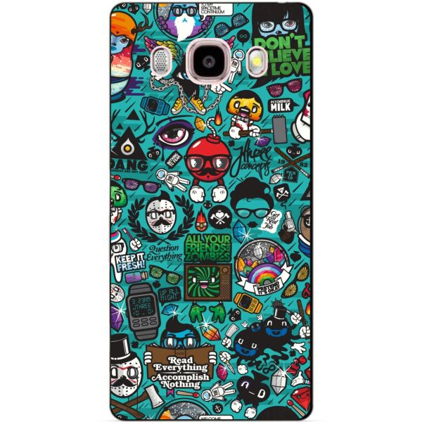 

Силиконовый чехол бампер Candy для Samsung Galaxy J510 J5-2016 с рисунком Стикеры