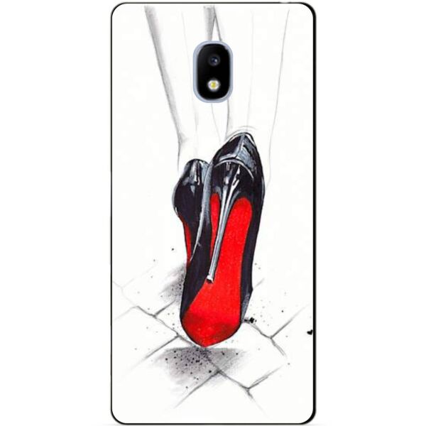 

Силиконовый чехол бампер Candy для Samsung J330 Galaxy J3 2017 года с рисунком Лабутены