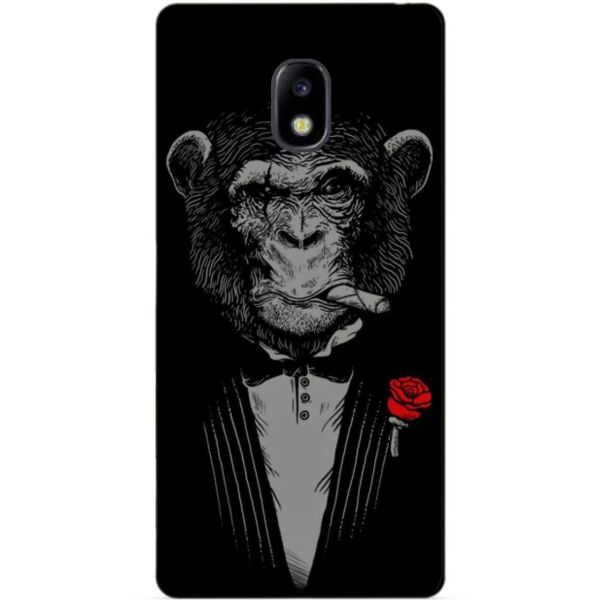 

Силиконовый чехол бампер Candy для Samsung J730 Galaxy J7 2017 года с рисунком Обезьяна с сигарой