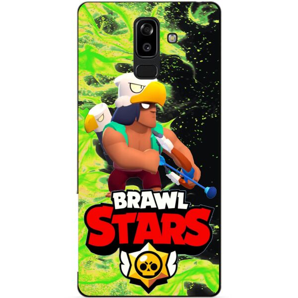 

Силиконовый чехол бампер Candy для Samsung J8 Galaxy J810 с Героем Brawl Stars Бо