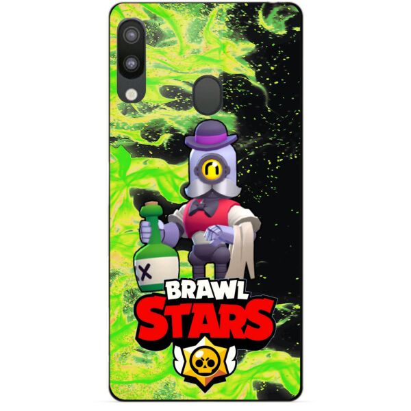 

Силиконовый чехол бампер Candy для Samsung M20 2019 Galaxy M205f с Героем Brawl Stars Барли