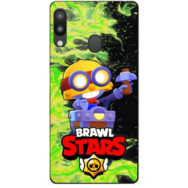 

Силиконовый чехол бампер Candy для Samsung M20 2019 Galaxy M205f с Героем Brawl Stars Карл