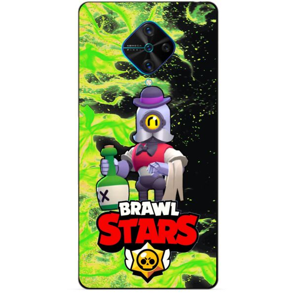 

Силиконовый чехол бампер Candy для Vivo V17 с Героем Brawl Stars Барли