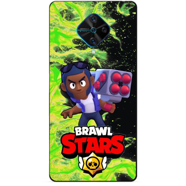 

Силиконовый чехол бампер Candy для Vivo V17 с Героем Brawl Stars Брок