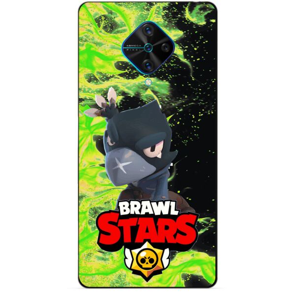 

Силиконовый чехол бампер Candy для Vivo V17 с Героем Brawl Stars Ворон