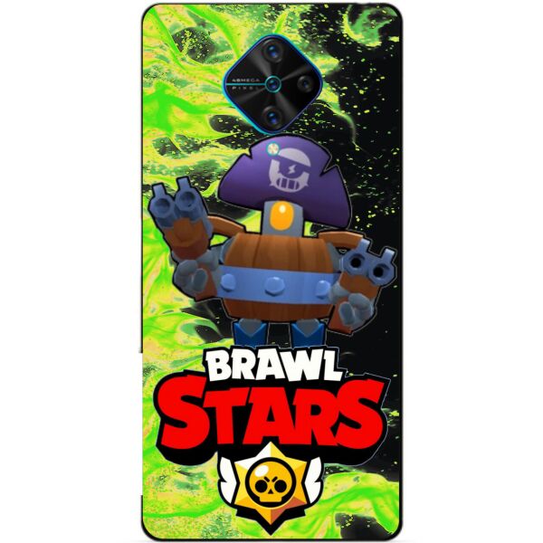 

Силиконовый чехол бампер Candy для Vivo V17 с Героем Brawl Stars Деррил