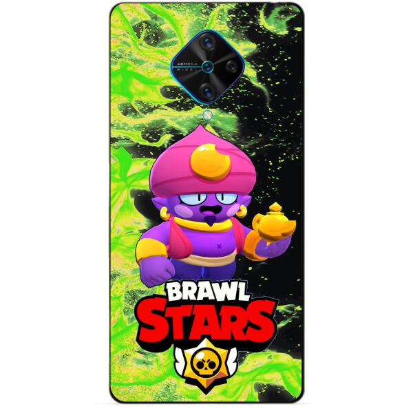 

Силиконовый чехол бампер Candy для Vivo V17 с Героем Brawl Stars Джин