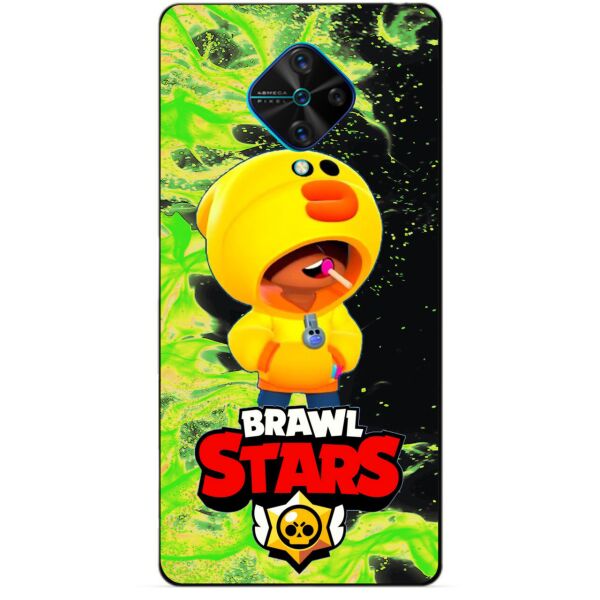 

Силиконовый чехол бампер Candy для Vivo V17 с Героем Brawl Stars Леон утка