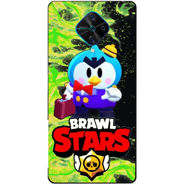 

Силиконовый чехол бампер Candy для Vivo V17 с Героем Brawl Stars Мистер П.