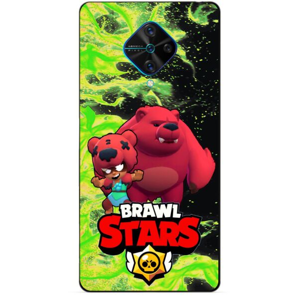 

Силиконовый чехол бампер Candy для Vivo V17 с Героем Brawl Stars Нита Мишка