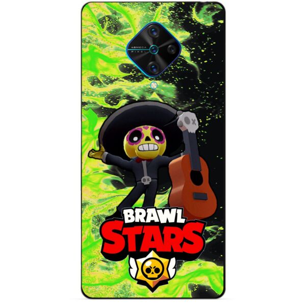 

Силиконовый чехол бампер Candy для Vivo V17 с Героем Brawl Stars Поко