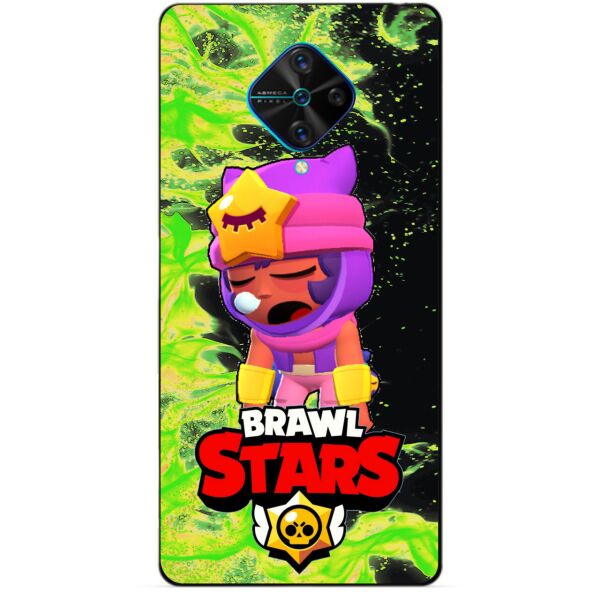 

Силиконовый чехол бампер Candy для Vivo V17 с Героем Brawl Stars Сэнди