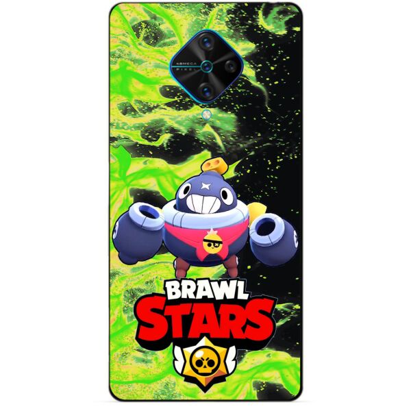 

Силиконовый чехол бампер Candy для Vivo V17 с Героем Brawl Stars Тик