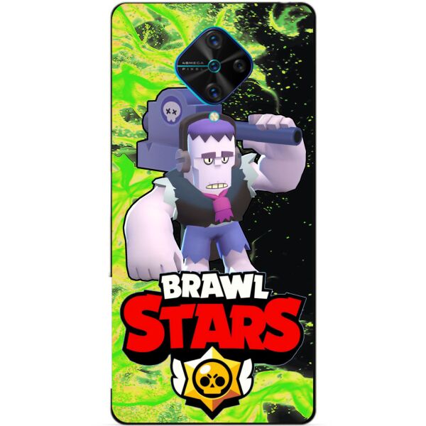 

Силиконовый чехол бампер Candy для Vivo V17 с Героем Brawl Stars Фрэнк