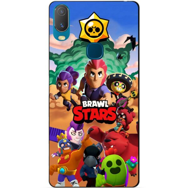

Силиконовый чехол бампер Candy для Vivo Y11 с игрой Brawl Stars