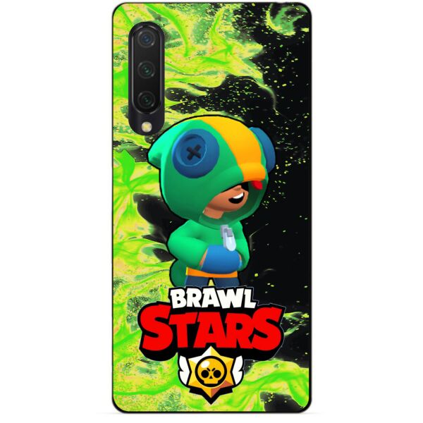 

Силиконовый чехол бампер Candy для Xiaomi Mi 9 Lite с Героем Brawl Stars Леон Бравл