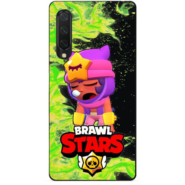 

Силиконовый чехол бампер Candy для Xiaomi Mi 9 Lite с Героем Brawl Stars Сэнди