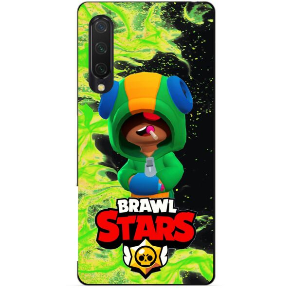 

Силиконовый чехол бампер Candy для Xiaomi Mi 9 SE с Героем Brawl Stars Леон