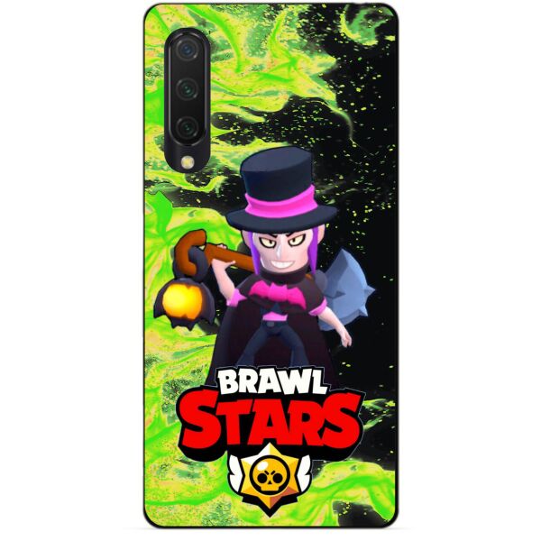 

Силиконовый чехол бампер Candy для Xiaomi Mi 9 SE с Героем Brawl Stars Мортис