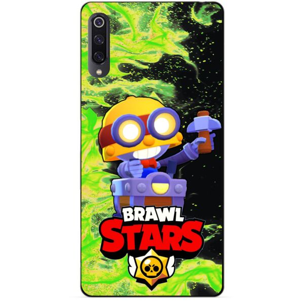 

Силиконовый чехол бампер Candy для Xiaomi Mi 9 с Героем Brawl Stars Карл