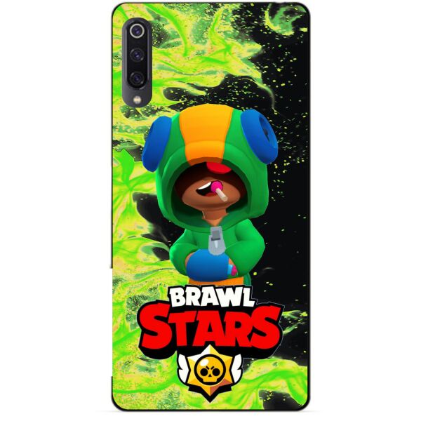 

Силиконовый чехол бампер Candy для Xiaomi Mi 9 с Героем Brawl Stars Леон