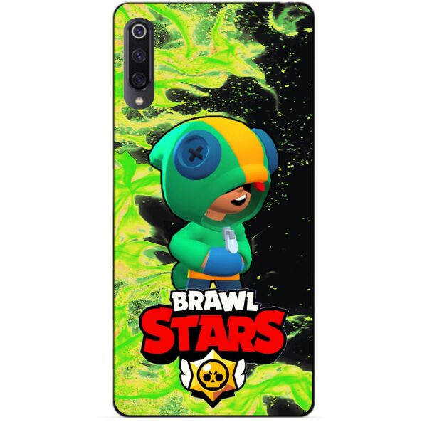 

Силиконовый чехол бампер Candy для Xiaomi Mi 9 с Героем Brawl Stars Леон Бравл