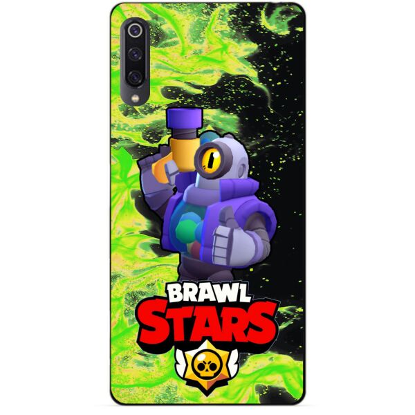 

Силиконовый чехол бампер Candy для Xiaomi Mi 9 с Героем Brawl Stars Рико