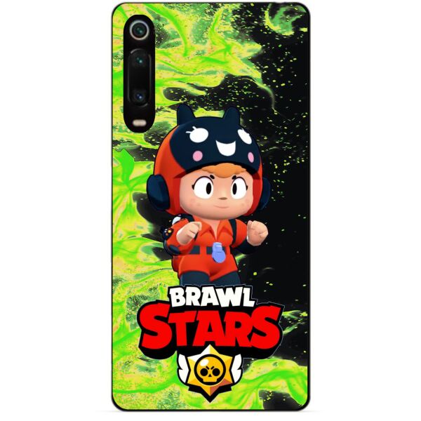 

Силиконовый чехол бампер Candy для Xiaomi Mi 9t / K20 с Героем Brawl Stars Беа Снайпер