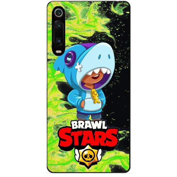 

Силиконовый чехол бампер Candy для Xiaomi Mi 9t / K20 с Героем Brawl Stars Леон акула