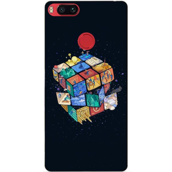 

Силиконовый чехол бампер Candy для Xiaomi Mi A1 Кубик Рубика
