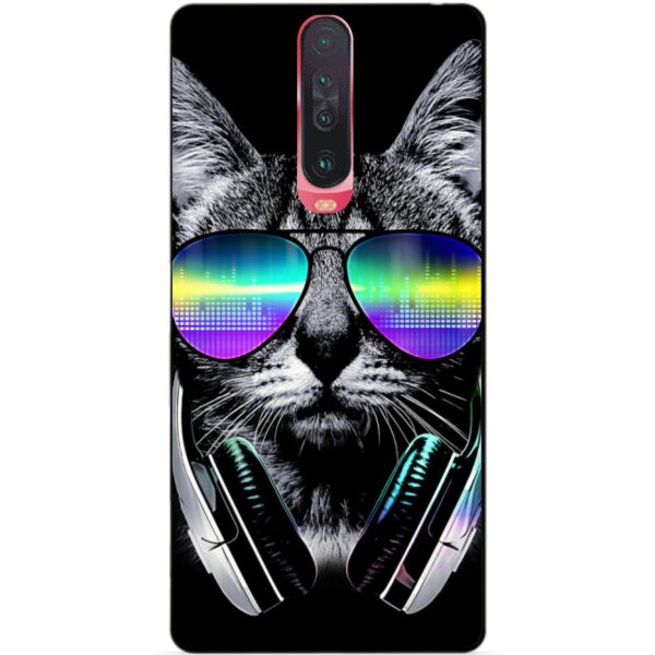 

Силиконовый чехол бампер Candy для Xiaomi Pocophone X2 с рисунком Музыкальный кот