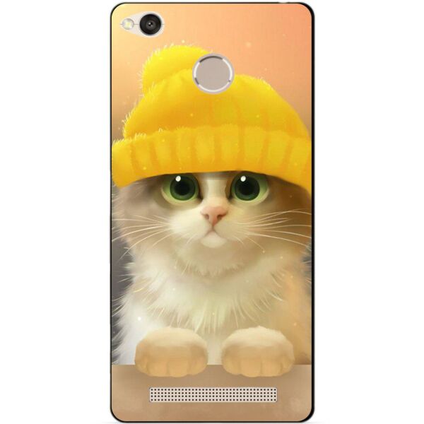 

Силиконовый чехол бампер Candy для Xiaomi Redmi 3s 3 Pro с рисунком Котик в шапке