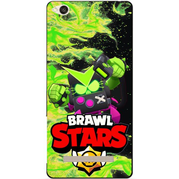 

Силиконовый чехол бампер Candy для Xiaomi Redmi 4a с Героем Brawl Stars Вирус Бит