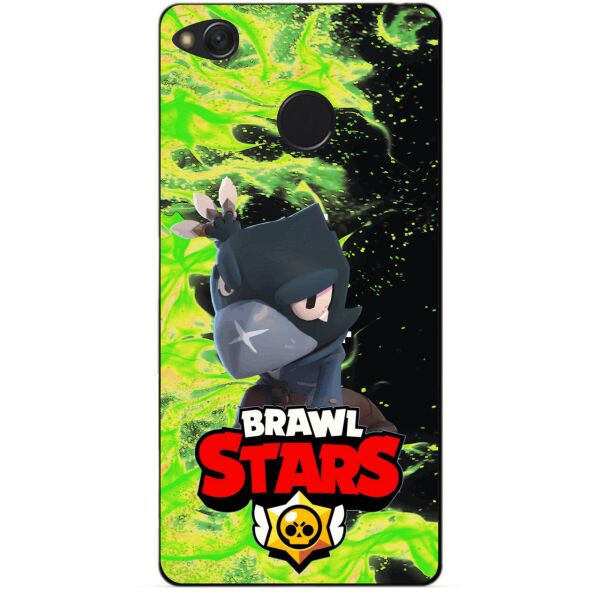 

Силиконовый чехол бампер Candy для Xiaomi Redmi 4x с Героем Brawl Stars Ворон