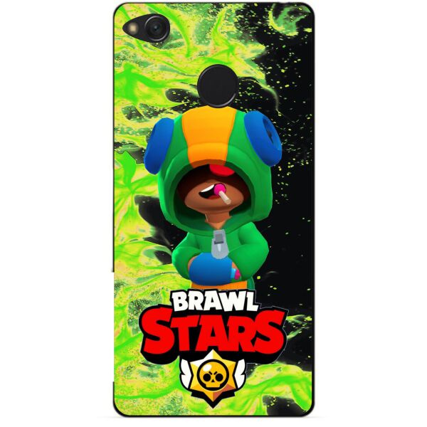 

Силиконовый чехол бампер Candy для Xiaomi Redmi 4x с Героем Brawl Stars Леон