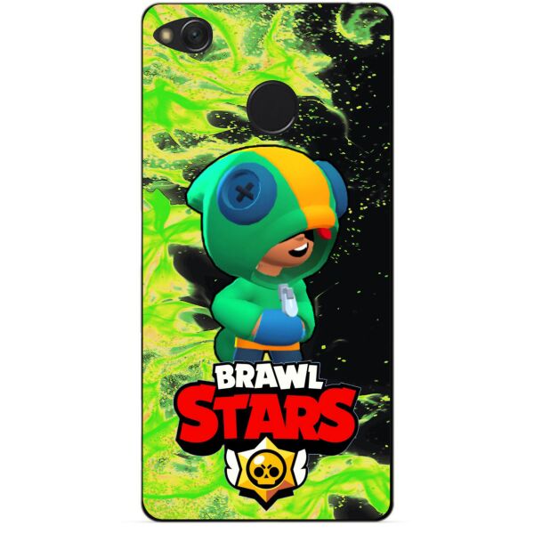 

Силиконовый чехол бампер Candy для Xiaomi Redmi 4x с Героем Brawl Stars Леон Бравл