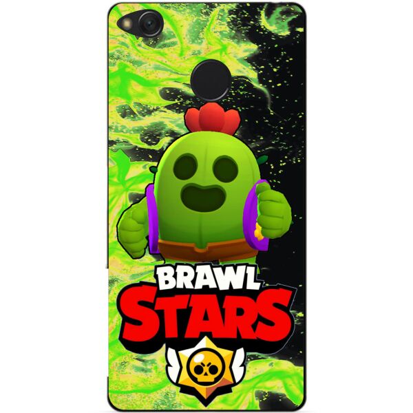 

Силиконовый чехол бампер Candy для Xiaomi Redmi 4x с Героем Brawl Stars Спайк