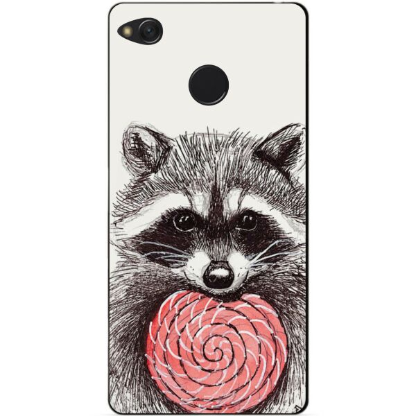 

Силиконовый чехол бампер Candy для Xiaomi Redmi 4x с рисунком Енот
