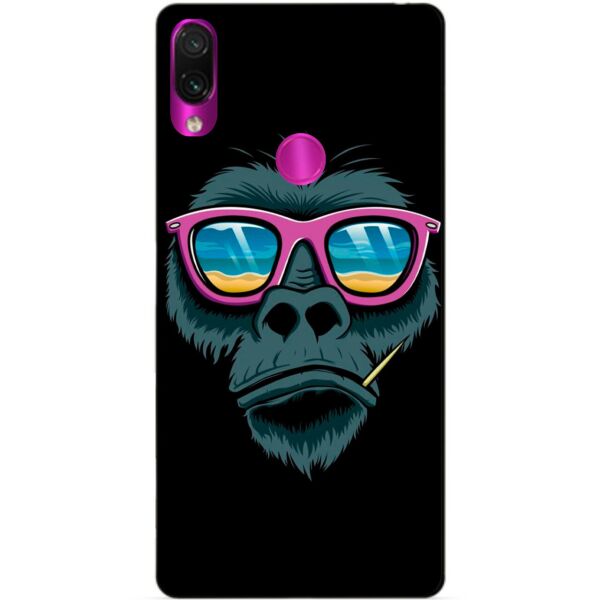

Силиконовый чехол бампер Candy для Xiaomi Redmi 7 Обезьяна в очках
