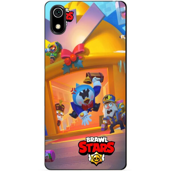 

Силиконовый чехол бампер Candy для Xiaomi Redmi 7a Веселые каникулы Мистер П. Бравл Старс