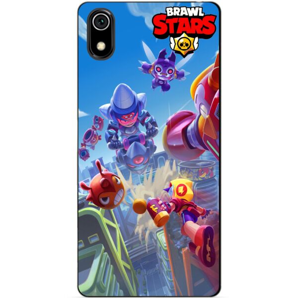 

Силиконовый чехол бампер Candy для Xiaomi Redmi 7a Лето с Монстрами Бравл Старс