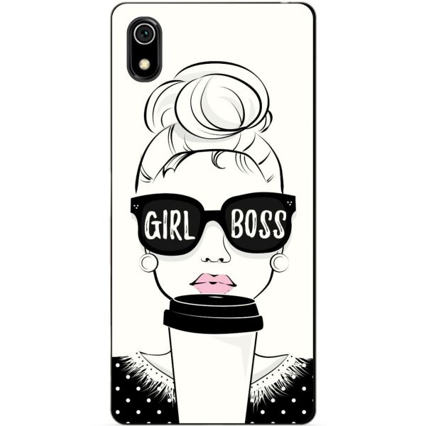 

Силиконовый чехол бампер Candy для Xiaomi Redmi 7a с рисунком Girl Boss