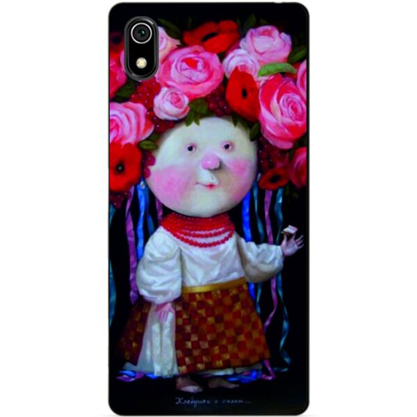 

Силиконовый чехол бампер Candy для Xiaomi Redmi 7a с рисунком Украиночка